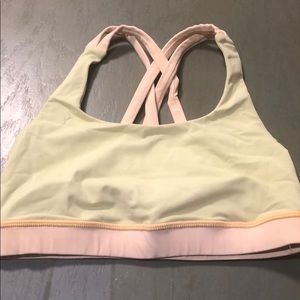 Lululemon Yellow Sports Bra
